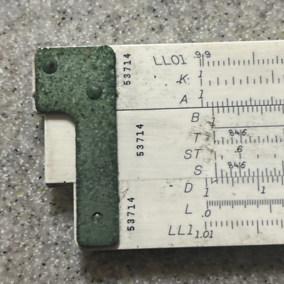 Vintage Keuffel & Esser Doric 12" Slide Rule N9081-3 with Leather Sleeve - Picture 2 of 7